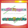 3d decorate custom popular embossed silicone wristband